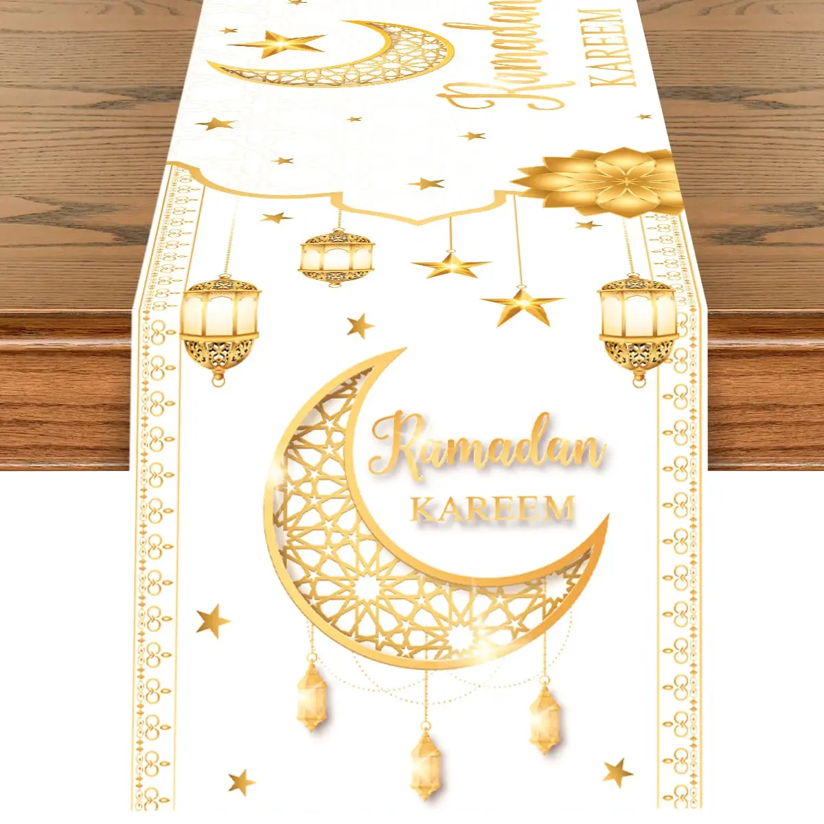 Ramadan Table Runner Eid Mubarak and Ramadan Decoration