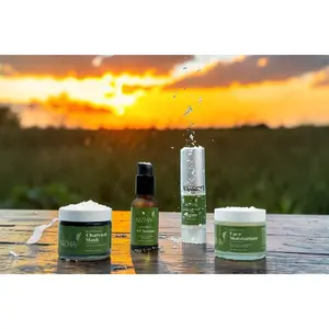 Ultimate Radiance Skin Set - Hydrating Mask, Moisturizer, Serum with Charcoal & Vitamin C for Radiant, Smooth, Bright Skin