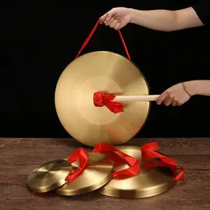 Professional Tunable Handmade Copper Gong, Meditation Sound Therapy Instrument, Traditional Chinese Wind Chime, Yoga Bell Set, Feng Shui Decor
