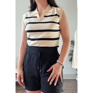Madrid Striped Polo Vest
