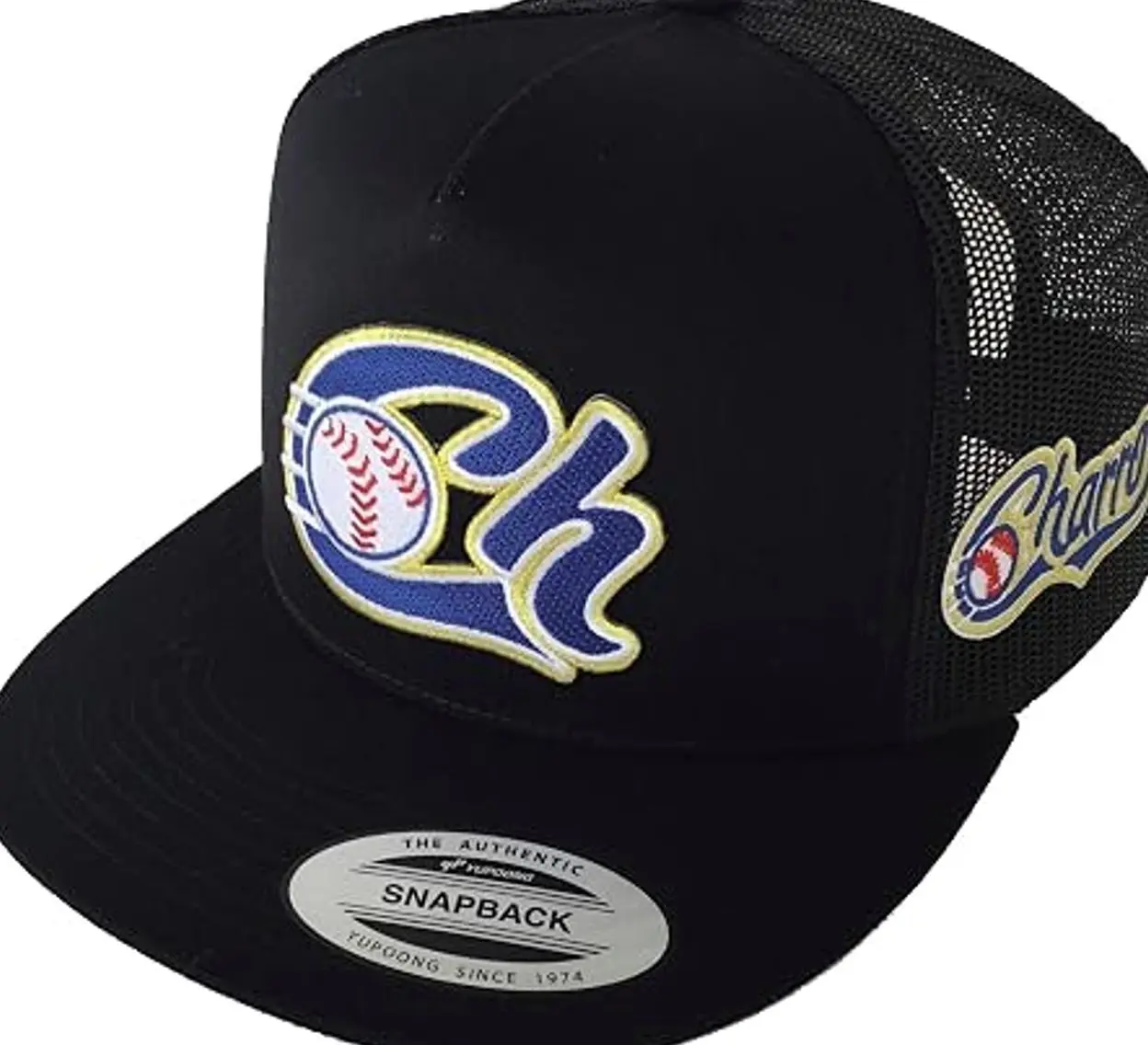 CHARROS DE JALISCO 3 LOGOS HAT BLACK MESH EL CHAPO GUZMAN MEXICO HAT