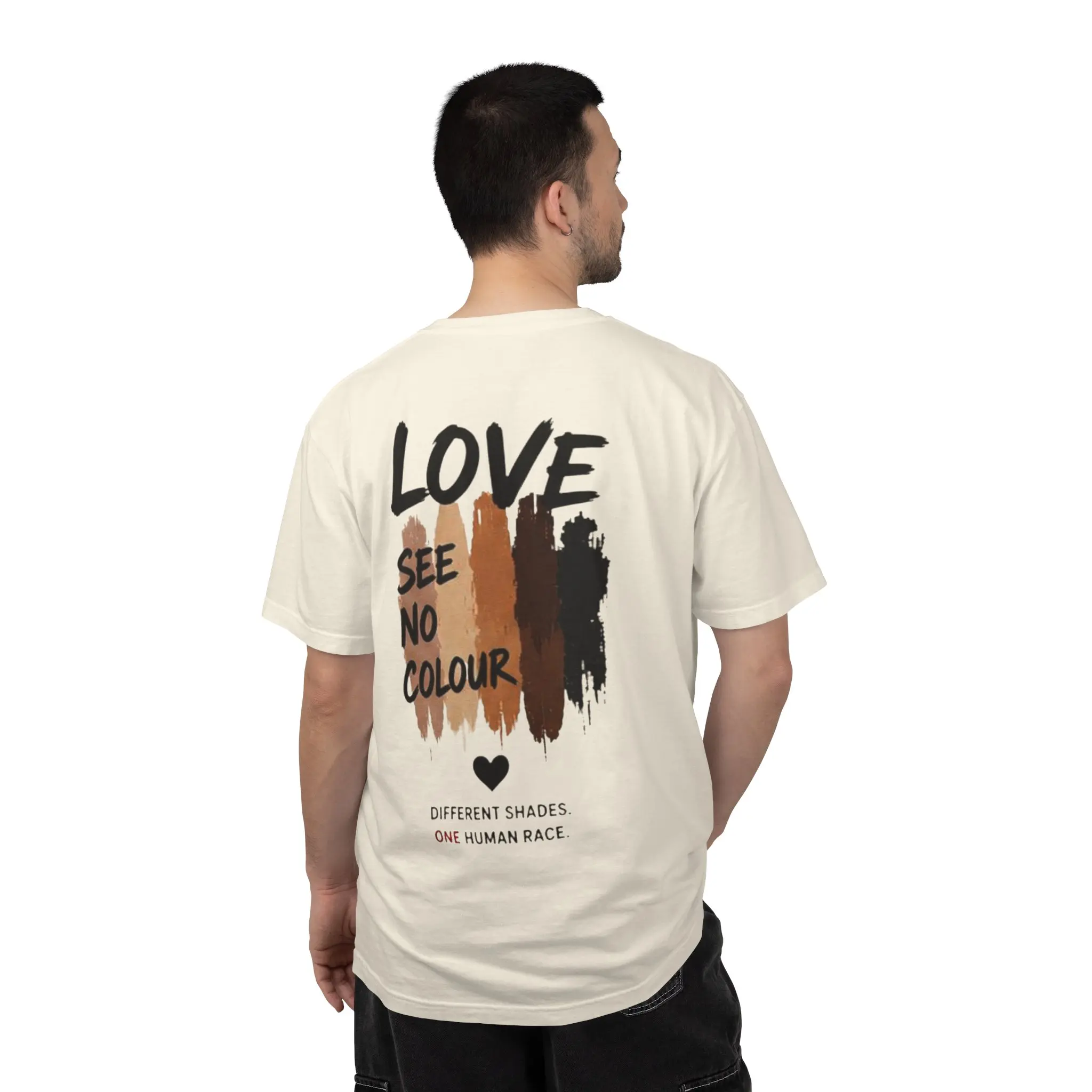 Love See No Colour T-shirt | Different Shades One Human Race