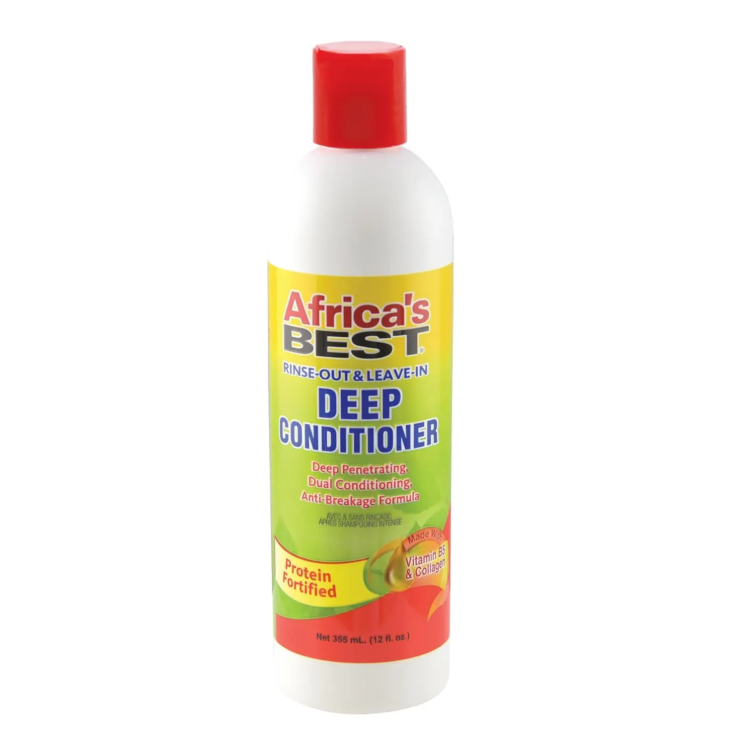 Africa's Best Rinse Out and Leave in Deep Conditioner Protein Fortified Conditioner, 12 Ounce