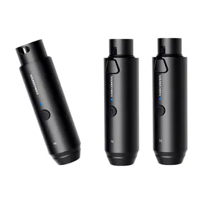 SOUNDCHEKS Dual-Transmitter & Single-Receiver Wireless Audio System Convert Wired Dynamic Mics to Wireless Microphones for DJ Mixer Effects