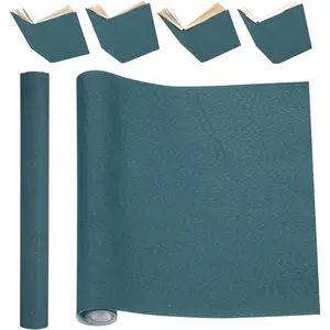 51 x 11 Inches Book Binding Cloth, Fabric Surface Paper Backed Book Cloth for Binding Repairing, Bookbinding Supplies, Dark Blue