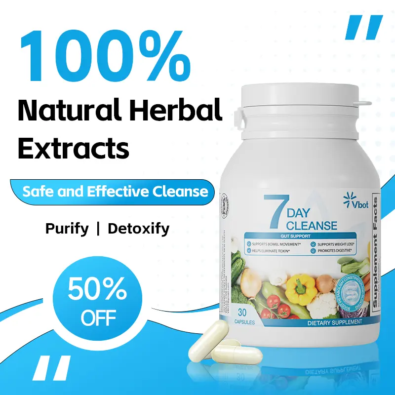 natural 【7-Day Lightness Challenge】Vbot Internal Cleanse - Purifying Formula! Ultimate Herbal Supplement: Senna Leaf, Aloe Vera, Psyllium Husk Powder! Gently cleanses and purifies, promotes healthy elimination. Say goodbye to heaviness! Safe and effective