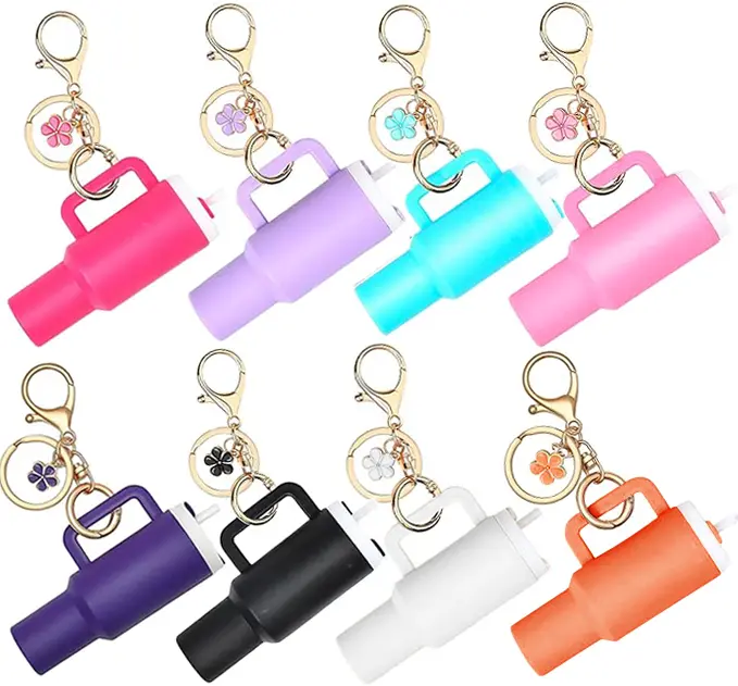 Cute Tumbler-Style Keychain – Compact Cup Charm Designed to Hold Lip Balm, Ideal for Daily Accessories