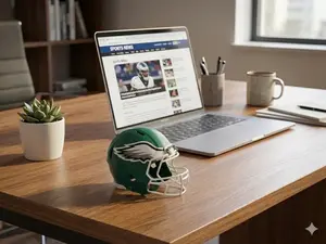 Eagles Custom Display Helmet - 3D Printed