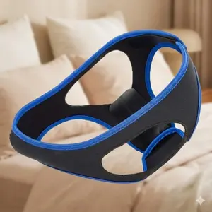 Anti-Snoring Chin Strap for Men and Women, Adjustable Breathable Sleep Aid, Side Sleeper Snore Relief, Removable Washable Snoring Solution, Comfortable Sleep Apnea Support Device