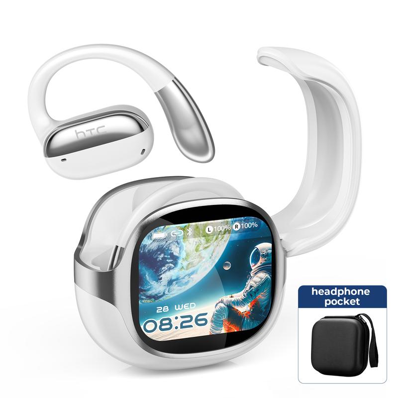 HTC NE58 OWS Bluetooth Headphones - Bluetooth 6.0, , LED Multi-Touch Screen, Hi-Fi Stereo Sound & HD Calls - Ideal for Entertainment, Music Streaming, Travel & Daily Office Use