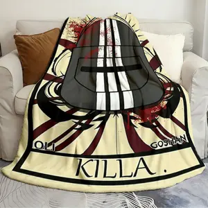 Soft Blanket Escape From Tarkov Bloody Killa Tarot Smooth blanket Soft plush blanket living room and bedroom sofa picnic cover Christmas gift Flannel Cozy Blanket Flannel Blankets
