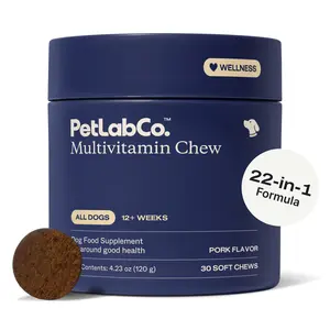 PetLab Co. Dog Multivitamin – daily multivitamin for dogs with 22 vitamins and minerals, designed to support overall health and vitality