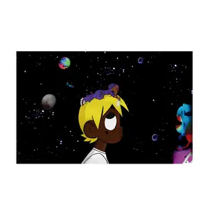 Lil Uzi Hiphop Rapper Album Cover Tapestry Flag, Canvas Wall Art – Lightweight Decorative Poster for Living Room Home Wall Decor