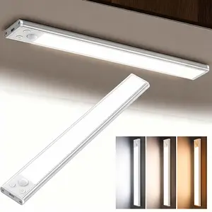Under Cabinet Lights,Motion Sensor Night Light Indoor,1500mAh USB Rechargeable Light,Magnetic Installation Dimmable Lights for Kitchen,Wardrobe,Pantry, Closet,Bathroom,Stairs,Sink Cabinet,Garage,#Summervibes