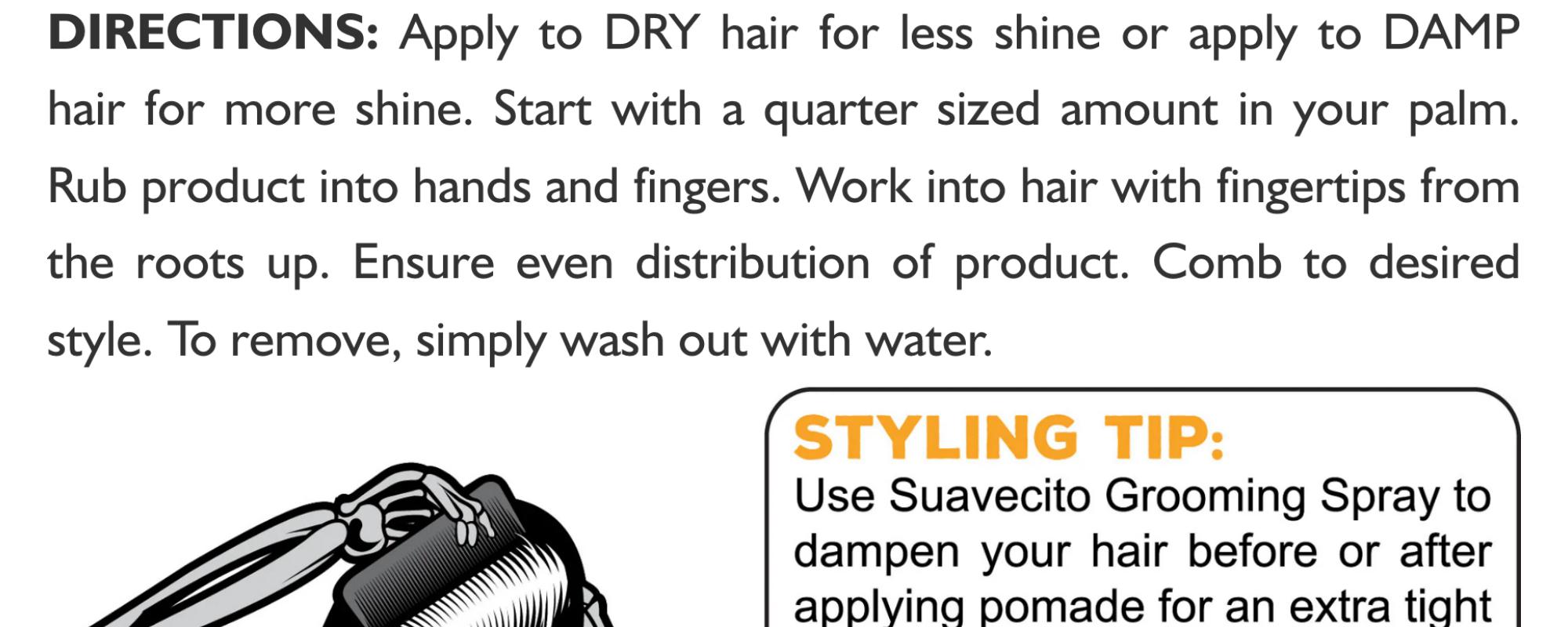 Suavecito Pomade Firme Strong Hold Pomade for Hair Care, Comfort, and Scent Enhancement - 4oz Water Soluble Pomade for Curly, Thick, and Stubborn Hair