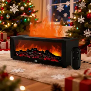 【2026 Upgraded】Fireplace Flame Aroma Diffuser Humidifier, Aromatherapy Essential Oil Diffuser, Upgrade 7 Flame Colors Noiseless 150ml Remote Control- for Home,Bedroom,Office,Yoga 5-star hotel