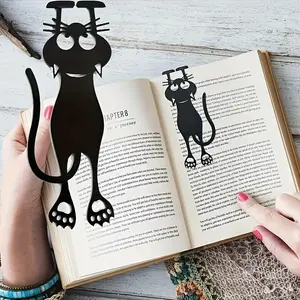 Creative Cat Design Bookmark, 2 Counts/set Hollow Out Design Bookmark, Reading Bookmark for Home School Office, Office Stationery & Supplies, Book Accessories