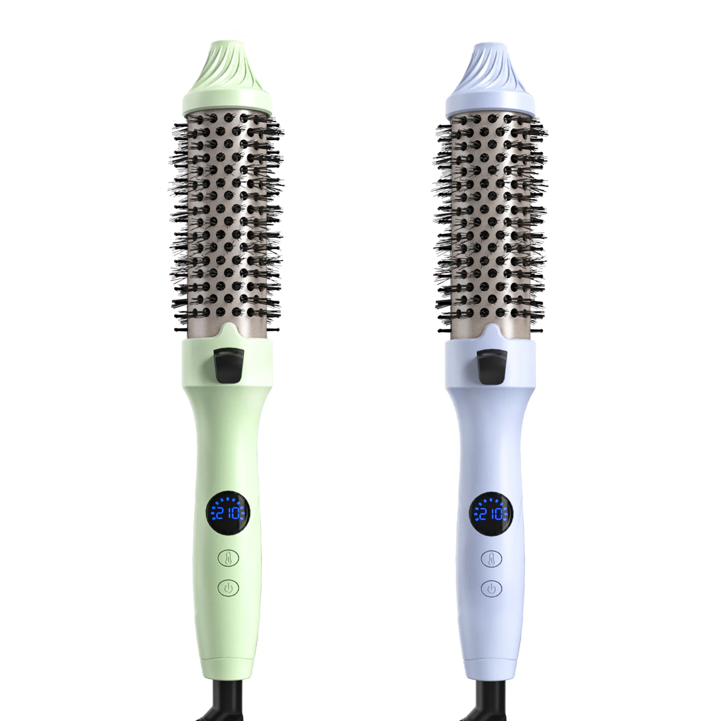 Green & Purple 2Pcs 1.5 Inch Hot Comb Set