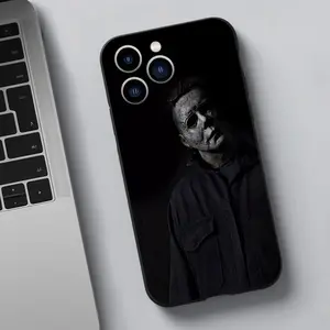Michael Myers Exclusive for iPhone, this black TPU case features a cute cartoon design and offers excellent protection against shocks and wear