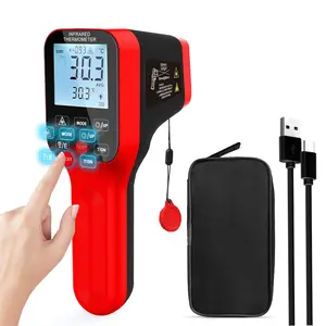 AP-1600 Pyrometer Waterproof, Pyrometer-58 ℉ ~2912 ℉   High Temp Thermometer Gun with DS=30:1, IR Thermometer with Emissivity, Backlight for HVAC
