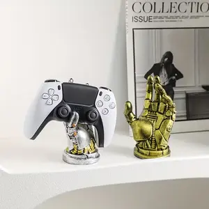 Creative Punk Hand Sculpture Stand, Gaming Controller Holder, Ideal Gift for Game Enthusiasts, 1pc Soul Partner Statue Organizer