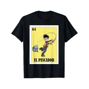 Humorous Mexican Fisherman El Pescador Graphic T-Shirt Vintage Style Lightweight Cotton Crew Neck Tee for Men and Women Soft AllSeason Casual Wear Ideal for Hiking