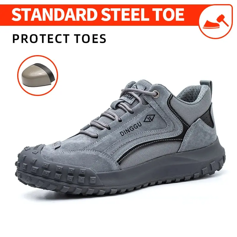 Men's Steel Toe Anti-Puncture Breathable Lightweight Indestructible Industrial And Construction Site protective shoes