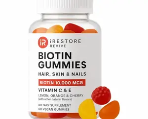 iRestore Hair Gummy Vitamins, Vegan Biotin Gummies for Hair Skin and Nails Gummies, Hair Gummies, Biotin Gummies for Hair Growth Biotin Vitamins Hair Vitamins Gummies for Women & Men, Biotin 10000mcg