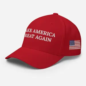 MAGA Embroidered Baseball Cap, USA Flag Embroidered, Make America Great Again Hat, Campaign Hat, Patriotic Conservative Trucker Hat