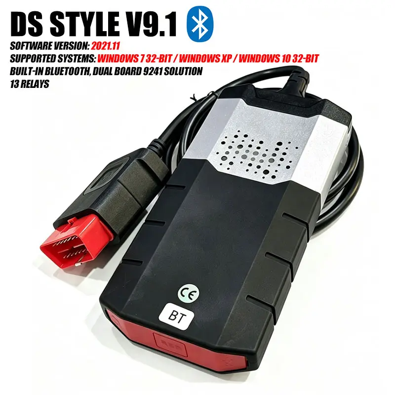 DS V9.1 2021.11 Dual Board Bluetooth VCI OBD2 Scanner, Car Scanner Diagnostic Tool for Volkswagen, AUDI Cars & Trucks
