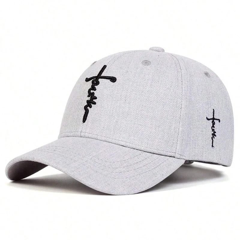 Fashion Faith Embroidery Baseball Cap Men Women Spring Summer Sun Hats Cotton Snapback Hat Unisex Hip Hop Trucker Caps