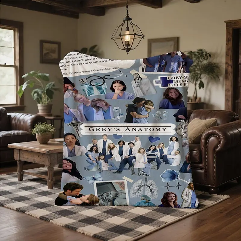 This Grey's Anatomy-themed blanket is soft, lightweight, and durable, making it perfect for use on sofas, beds, in the office, or on camping trips.