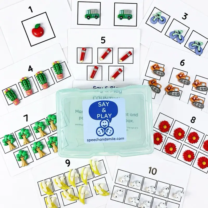 Counting Task Box with Mini Objects | Numbers & Quantity | Play-Based Learning Tool