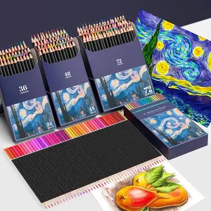 24/36/48/72 Count WaterColored Pencils for Adult Coloring Books, Soft Core,Ideal for Drawing Blending Shading,WaterColor Pencils Set Gift for Adults