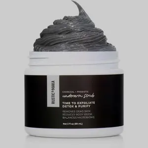 TIME TO EXFOLIATE CHARCOAL + PREBIOTIC UNDERARM SCRUB Body Care Nourishing Exfoliant