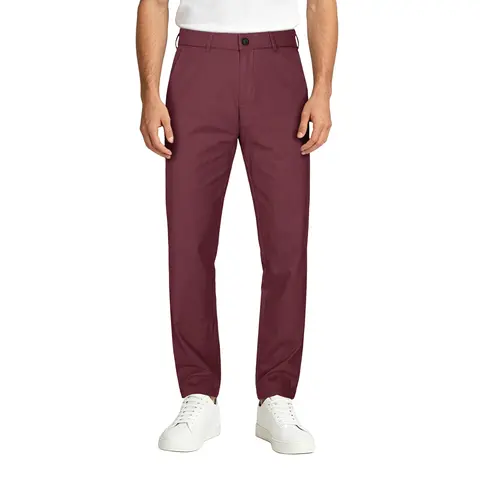 Plaid&Plain Men’s Slim Fit Khaki Pants Men’s Tapered Chino Pants Khaki Pants For Casual Khaki Pants