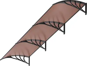 Gaomon Polycarbonate Window & Door Awning / Canopy — Size: 40 inches x 120 inches Faux Wood Gazebo with Netting and Curtains Large Metal Chicken Coop Cover Adjustable Folding Camping Cot Pillow All-Weather PE Rattan Patio Sectional Set sombrilla grill