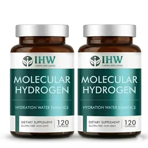 2 Bottle Power Pack (240 Capsules) -Molecular Hydrogen Hydration Enhancer Dietary Supplement -  Supports Cellular Hydration, Antioxidant Defense, Daily Vitality - Gluten-Free, Non-GMO - Exclusive Value Offer