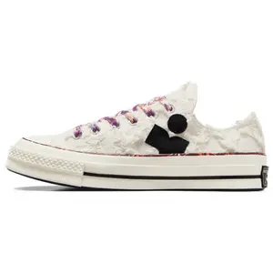 ISABEL MARANT x Converse Chuck 70 Low-Top Sneakers for Men and Women, Soft, Comfortable, Slip-Resistant, Durable, White Trending Shoes, House White Official Shoes to Get / Maison Mihara Verifiable, with credentials and supporting global authentication