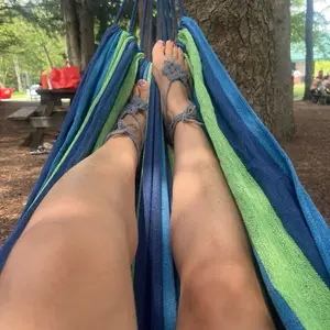 Barefoot crochet sandals