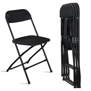 4/6/10 Pack Folding Chairs, Portable Party Chairs, Plastic Folding Chair,Stackable Commercial Seats with Steel Frame for Office Wedding Party Patio