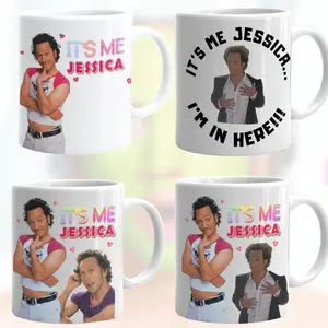 It's Me Jessica Mug, I'm in here The Hot Chick Meme Mug, White Coffe Mug,11oz 15oz Ceramic Mug, Hilarious Coffee Mug, Friend, Funny Christmas Coffee Mug, Gag Gift Christmas, Printed in the USA