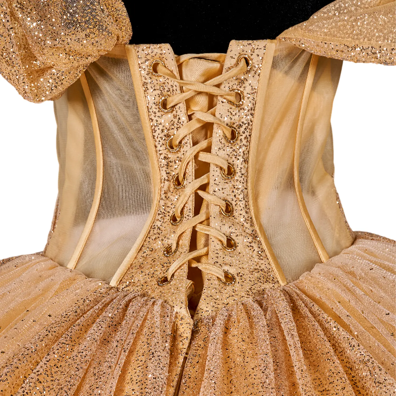 catherine in gold dress Blush/Rose Gold Sequins V Back & Bow Baby Dress