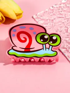 Cute Q-Mon Spongebob Acrylic Hair Claw DIY Hair Clip Cartoon Hair Accessory, Adorable Beach Ball Design, Perfect Gift for Kids & Fans