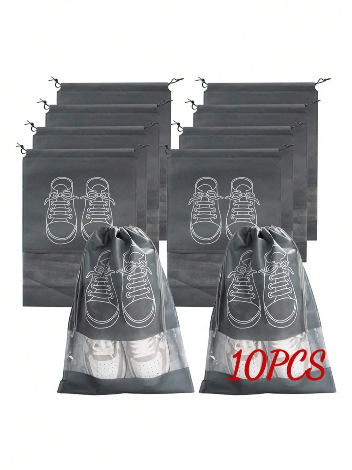 Summer Shoe Storage Athletic Bag, Portable Dustproof Drawstring Shoe Bag for Traveling Supplies, Travel Organizer for Men & Women for Travel Essential