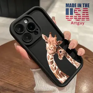 Case for iPhone 16 Pro Max 15 Plus 16E 14 13 12 11 XS XR Cute giraffe Advanced fashion gift Drop Protection Shockproof Soft Silicone smartphone Cover