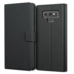 For Samsung Galaxy Note 9 / Note9 Case With Kickstand PU Leather Card Slot Black Wallet Flip Protective Phone Case Cover