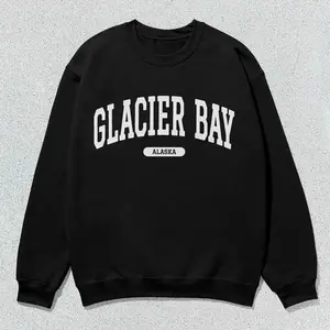 Glacier Bay Sweatshirt Alaska Collegiate Crewneck Sweater Unisex