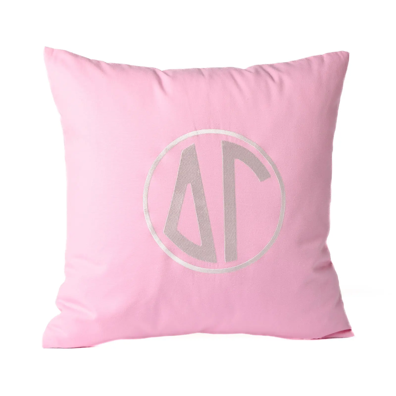 Delta Gamma Circle Monogram Pillow