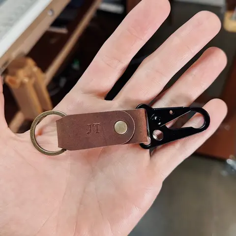 Leather Key Clip